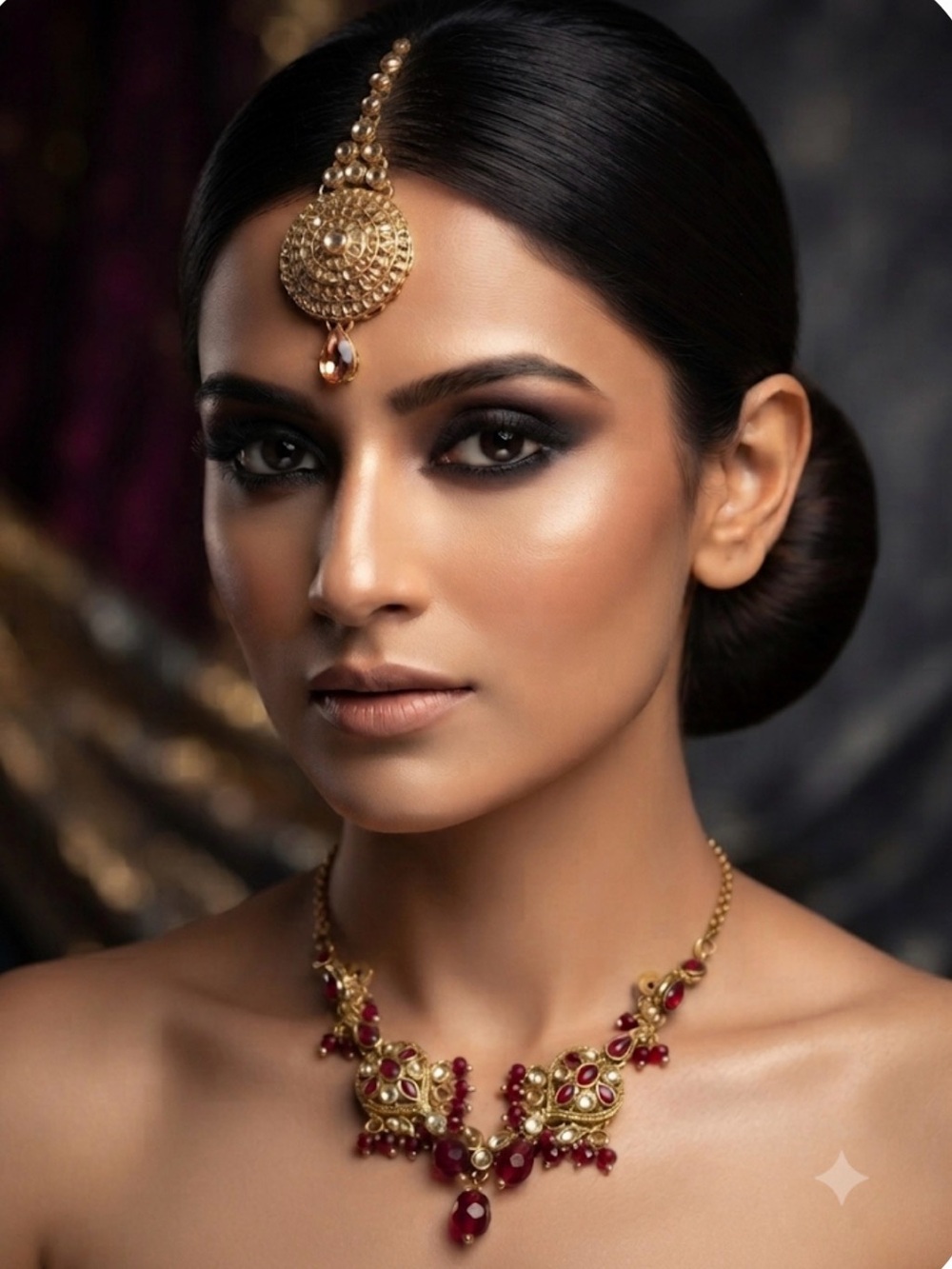 Indian gold plating bridal set